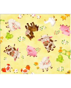 Wee Ones: Farm Animals -- Oasis Fabrics 59-5741 - 2 yards 28" remaining