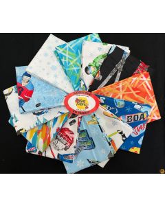Winter Sports: FQ Bundle (12 FQ's) - Northcott Fabrics WinterSportFQ