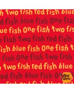 Dr. Seuss One Fish Two Fish: Words Red - Robert Kaufman ade-16330-3 red