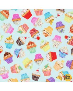 Sweet Tooth: Cupcakes Mint -- Robert Kaufman amkd-19827-32