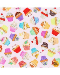 Sweet Tooth: Cupcakes Strawberry -- Robert Kaufman amkd-19827-98