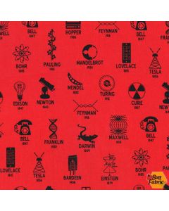 Science Fair: Inventors Red - Robert Kaufman srk-18000-3 red 