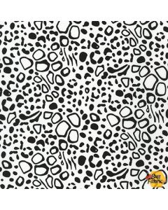 On The Lighter Side: Animal Skin Texture White -- Robert Kaufman srk-19202-1 white