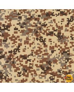Camo:  Digitized Camo Khaki -- Robert Kaufman Fabric srk-20273-214 khaki