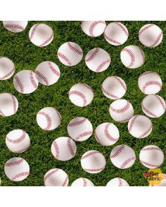 Sports Life: Baseballs Grass -- Robert Kaufman srkd-19133-47 grass