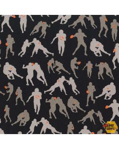 Sports Life: Silhouette Football -- Robert Kaufman srkd-19143-2 black