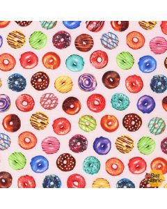 Sweet Tooth: Donuts Small Strawberry -- Robert Kaufman amkd-20629-98 strawberry