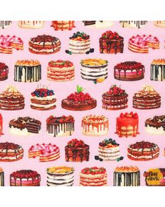 Sweet Tooth: Delicious Cakes Strawberry -- Robert Kaufman amkd-20631-98 strawberry 