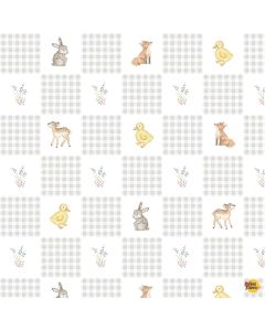 Our Little Adventure: Forest Babes Patch - Timeless Treasures Fabric kidz-cd4407 mist - presale July