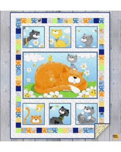 Kitty the Cat: Catwalk Quilt Kit -- Susy Bee Fabrics catwalk