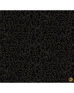 Lotus Garden: Metallic Confetti - Timeless Treasures Fabric lotus-cm3672 black