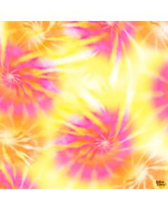 Feeling Groovy: Feeling Groovy Tie Dye Lemon -- Michael Miller Fabrics cx9811-lemo-d