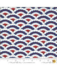 America Beautiful: Bunting White -- Moda Fabrics 19984-12 - 2 yards 26" + FQ remaining