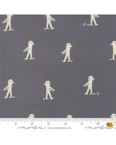 Ghouls Goodies: Here Mummy Mummy Midnight Gray -- Moda Fabric 20682-14 - 2 yards 13" remaining