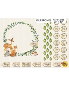 Watch Me Grow: Milestone Panel (60" x 43")  -- Northcott Fabrics dp23931-11