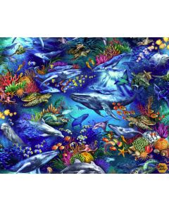 The Deep: Ocean Life -- Oasis Fabrics 59-7791