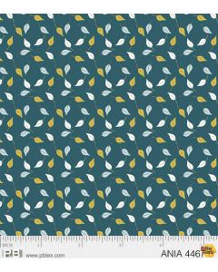 Animal Alphabet: Leaf Teal -- P&B Textiles 4467-b - 2 yards + FQ remaining