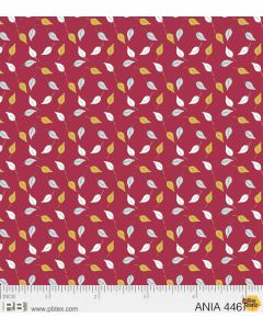 Animal Alphabet: Leaf Red -- P&B Textiles 4467-r