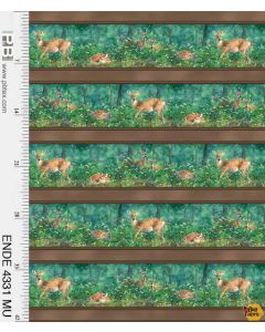 Endeering: Deer Border -- P&B Textiles 4331mu
