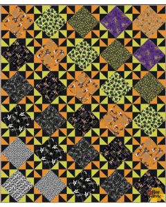 Spooky Cute Halloween: Pinwheel Quilt Kit - FreeSpirit Fabrics pinwheel