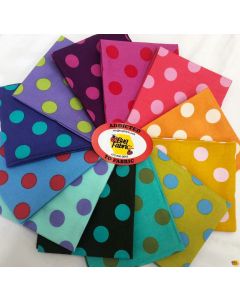 Pom Poms & Tent Stripes by Tula Pink: Pom Pom FQ Bundle (12 Fat Quarters) -- Free Spirit pomfq