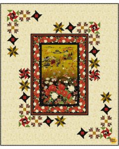 Lotus Garden: Quite Contrary Quilt Kit - Timeless Treasures Fabrics loguscontrary
