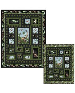 Paleo Tales: Quiltaqsaurus Rex Dinosaur Quilt Kit  - Northcott Fabrics paleoquiltrex