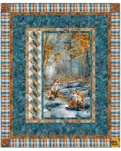Fox Den: First Light Fox Quilt Kit - Northcott Fabrics - FoxFirstLight