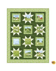 Counting Sheep: Ten Wooly Sheep Quilt Kit -- Northcott Fabrics countingtenwooly
