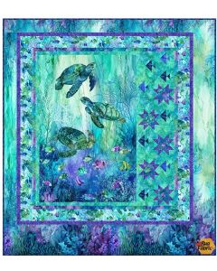 Coral Reef: Star Fish Quilt Kit  - Northcott Fabric CoralStarFish.