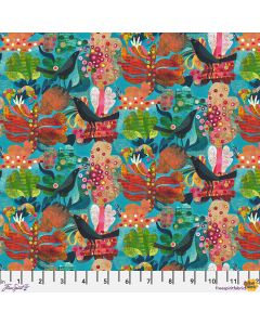 Colori by Este MacLeod: Aloe Teal -- FreeSpirit Fabrics pwes037.teal