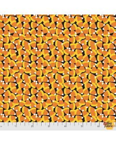 Boolicious: Pumpkin Teeth Candy Corn -- Free Spirit Fabrics pwma002.xblack