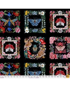 Nocturnal Creatures: Nocturnal Blocks Tile (sold by repeat) - FreeSpirit Fabrics pwmm001.tile 