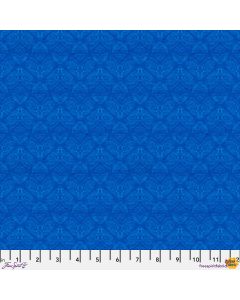 Nocturnal Creatures: Moths Blue - FreeSpirit Fabrics pwmm010.blue 