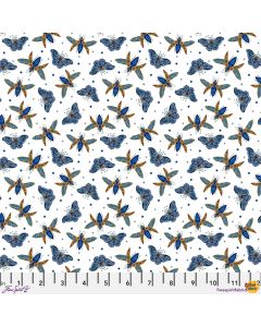 Nocturnal Creatures: Flying Wonders Blue - FreeSpirit Fabrics pwmm011.blue