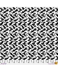 Spooky Cute Halloween: Cat Scatter White - FreeSpirit Fabrics pwmy001.white