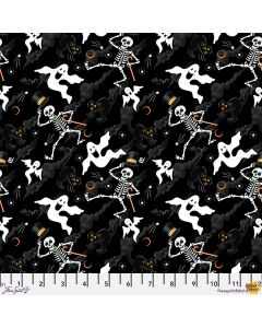 Spooky Cute Halloween: Scary Sky black - FreeSpirit Fabrics pwmy003.black