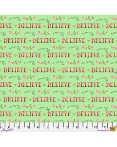 So Much Joy! Believe and Merry - FreeSpirit Fabrics pwmy013.lime