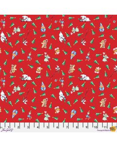 So Much Joy! Christmas Tree Toss Red - FreeSpirit Fabrics pwmy020.red