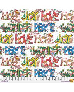 So Much Joy! Words for Christmas - FreeSpirit Fabrics pwmy021.multi