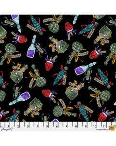 Storybook Halloween: Poison Bottles Multi -- FreeSpirit Fabrics pwrh065.multi