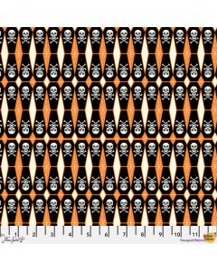 Storybook Halloween: Tombstones Black -- FreeSpirit Fabrics pwrh070.black - 2 yards 24" + FQ remaining