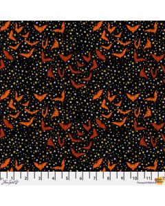 Costumes & Cobwebs: Ditsy Bats Black - FreeSpirit Fabrics pwrh114.black