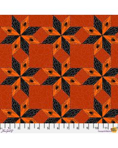 Costumes & Cobwebs: Stars and Spiders Orange - FreeSpirit Fabrics pwrh117.orange