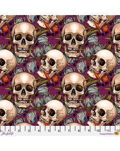 Chain Mail by Club Hauer: Memento Skulls Multi -- FreeSpirit Fabrics pwrh145.multi