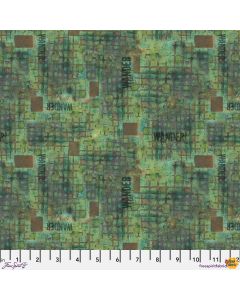 On Your Mark by Seth Apter: Wander Jade - FreeSpirit Fabrics pwse035.jade 