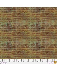 On Your Mark by Seth Apter: Alphabet City Rust - FreeSpirit Fabrics pwse036.rust