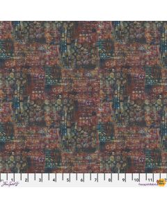 On Your Mark by Seth Apter: Contours Wine - FreeSpirit Fabrics pwse039.wine