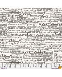 Stamped by Seth Apter: Wordster Paper -- FreeSpirit Fabrics pwse044.paper