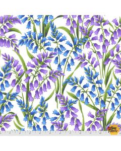 Secret Stream: Bluebells Blue -- Free Spirit Fabric pwsl098.blue